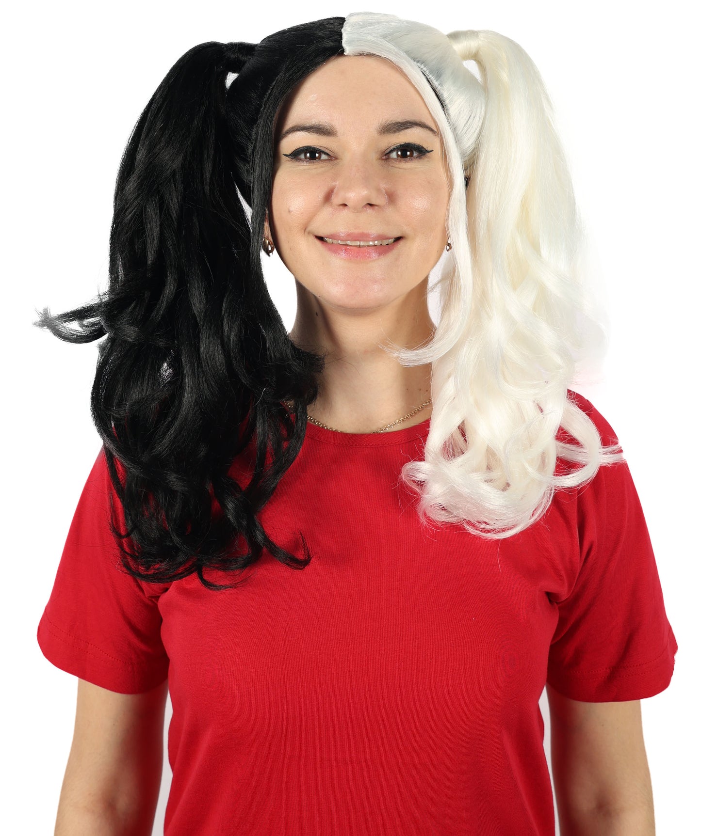 HPO Womens Dolly Pigtail Wigs Collection | Party Event Ready Fancy Halloween Wigs | Premium Breathable Capless Cap
