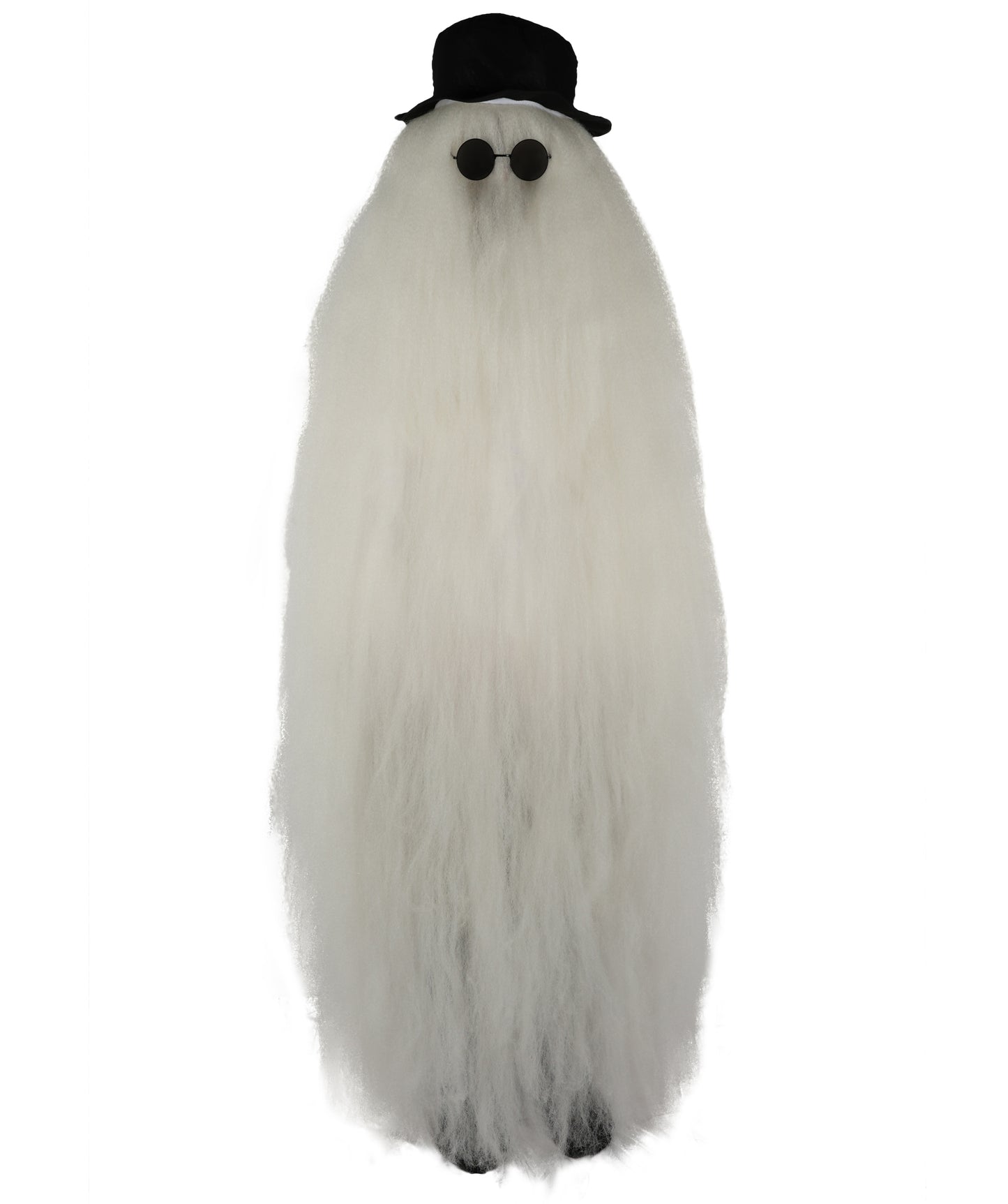 HPO It's Cousin Creature! - Premium | 2 Piece 66 In Extra-Long Iconic Hairy Costume and Wig Set | Includes Hat and glasses | Hairy Halloween Outfit