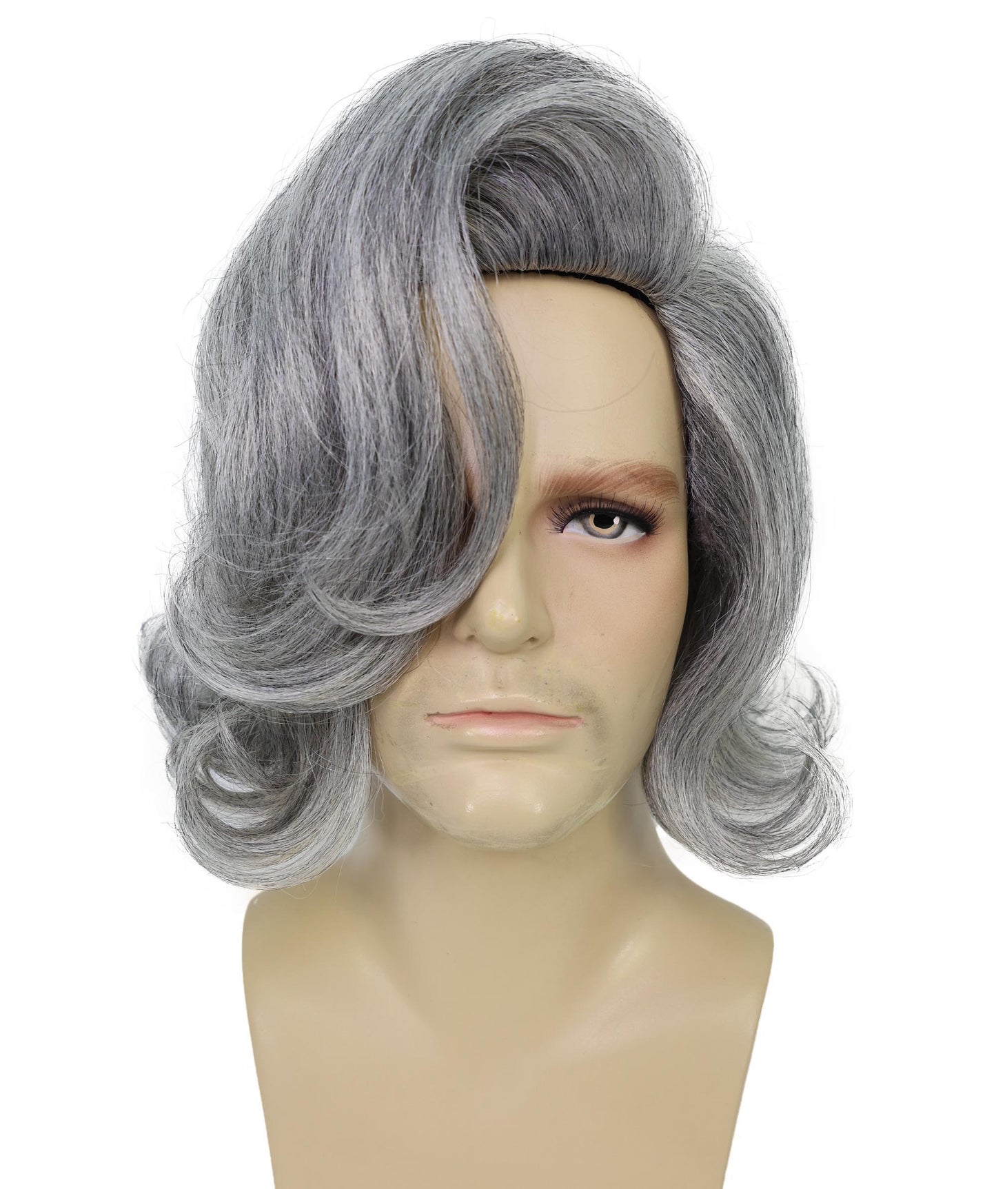 HPO Men's Comedy Movie Character Layered Textured Hair Wig I Flame-retardant Synthetic Fiber