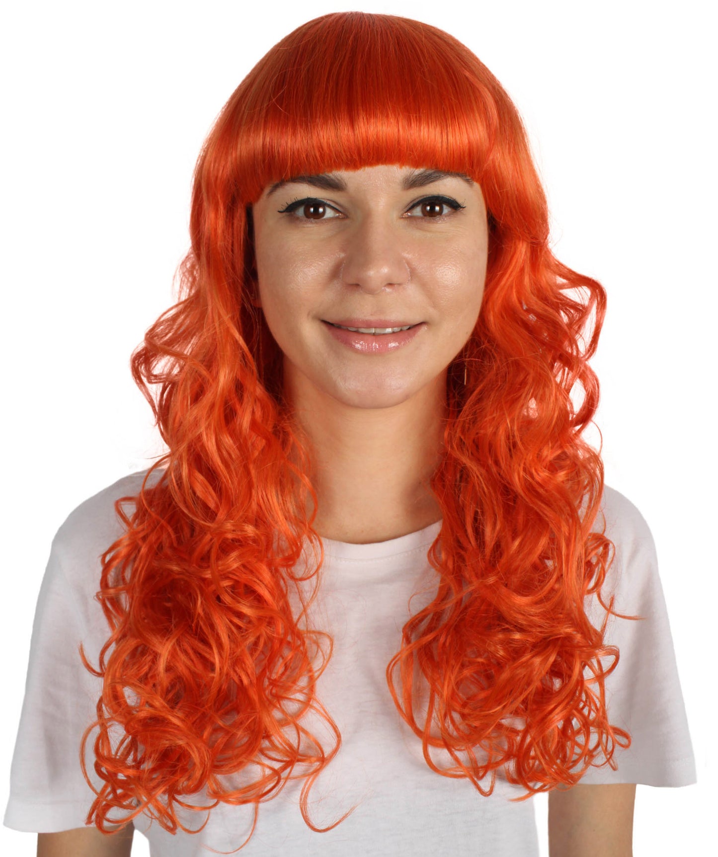 HPO Women's Wig for Fancy Anti-Hero Girl | Long Curly Party Ready Fancy Halloween Wigs | Premium Breathable Capless Cap