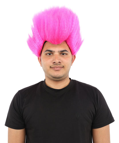 Hades God of Death |Multiple Color Fake Flame Spikes | Premium Halloween Wig