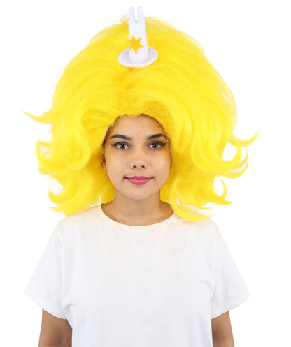 HPO Adult Women's Long Red Bob Wig | Straight Shoulder-Length Black Hair with Blunt Bangs, Included Accessory Set & Breathable Cap | Halloween, Anime Roleplay, Costume Party & Daily Wear