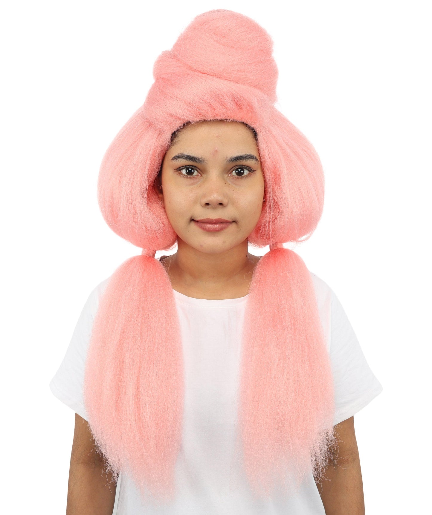 Women’s High Volume Extra Long Yarn Twisted Bun Wig – Multiple Color Options | Bubble Ponytails Hairpiece with Capless Cap | Statement Headpiece for Halloween, Cosplay, Theater and Drag Looks