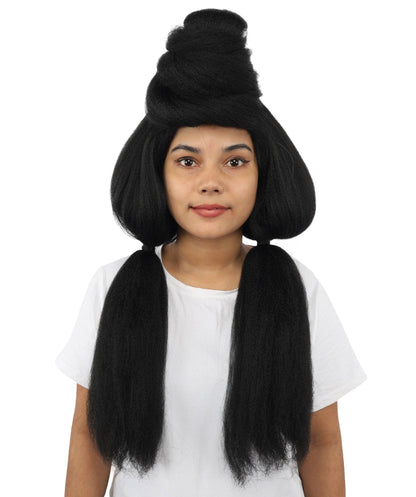 Women’s High Volume Extra Long Yarn Twisted Bun Wig – Multiple Color Options | Bubble Ponytails Hairpiece with Capless Cap | Statement Headpiece for Halloween, Cosplay, Theater and Drag Looks