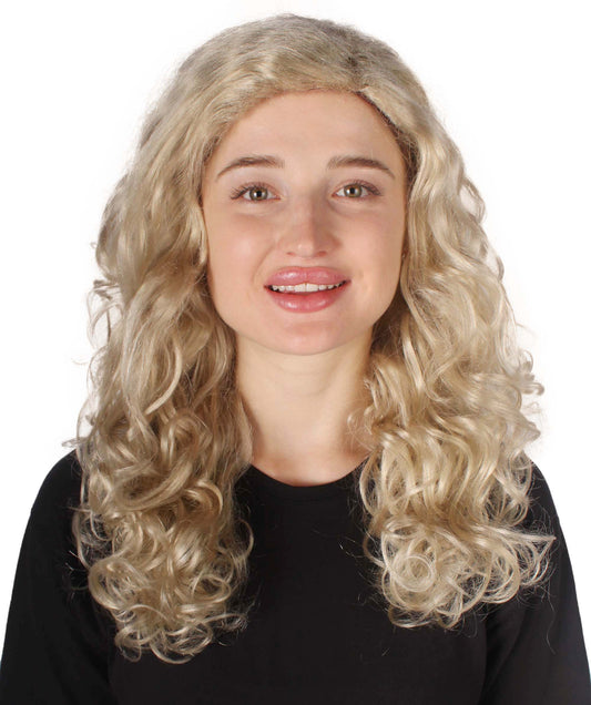 Blonde Passion Womens Wig | Curly Glamour Halloween Wig | Premium Breathable Capless Cap