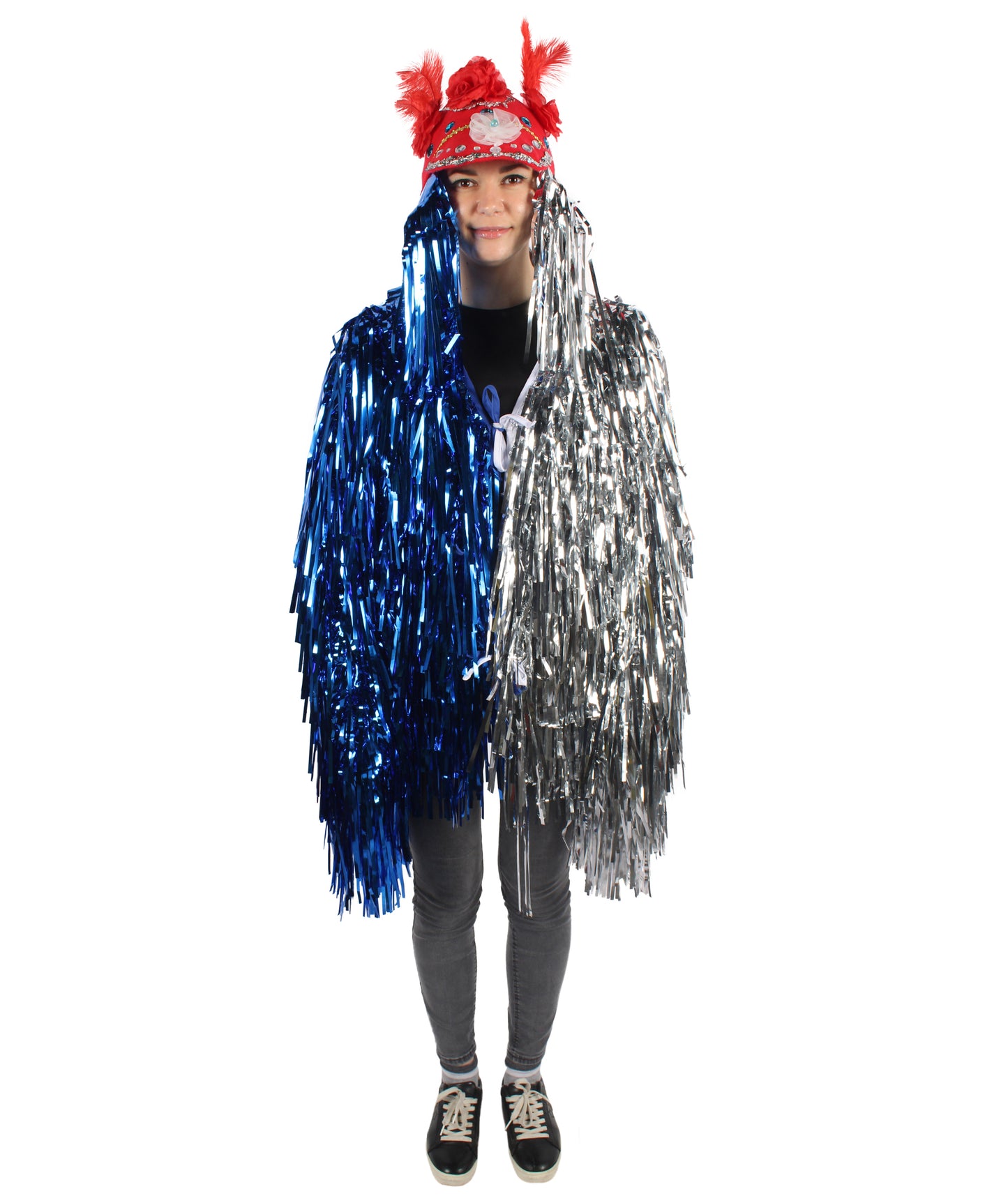 Adult Unisex DJ Tinsel Costume| Multiple Color Options