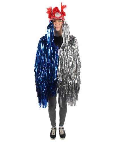 Adult Unisex DJ Tinsel Costume| Multiple Color Options