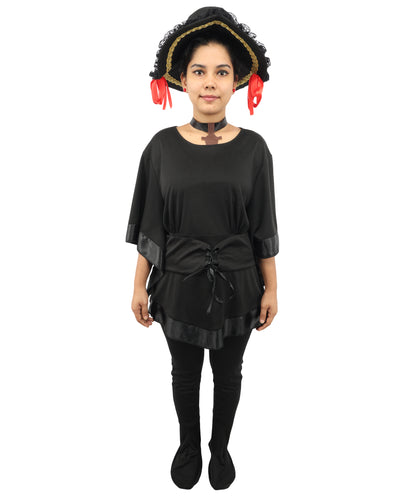 HPO Women's Dare to Wear Buccaneer Black Costume| Pirate-Themed Outfit