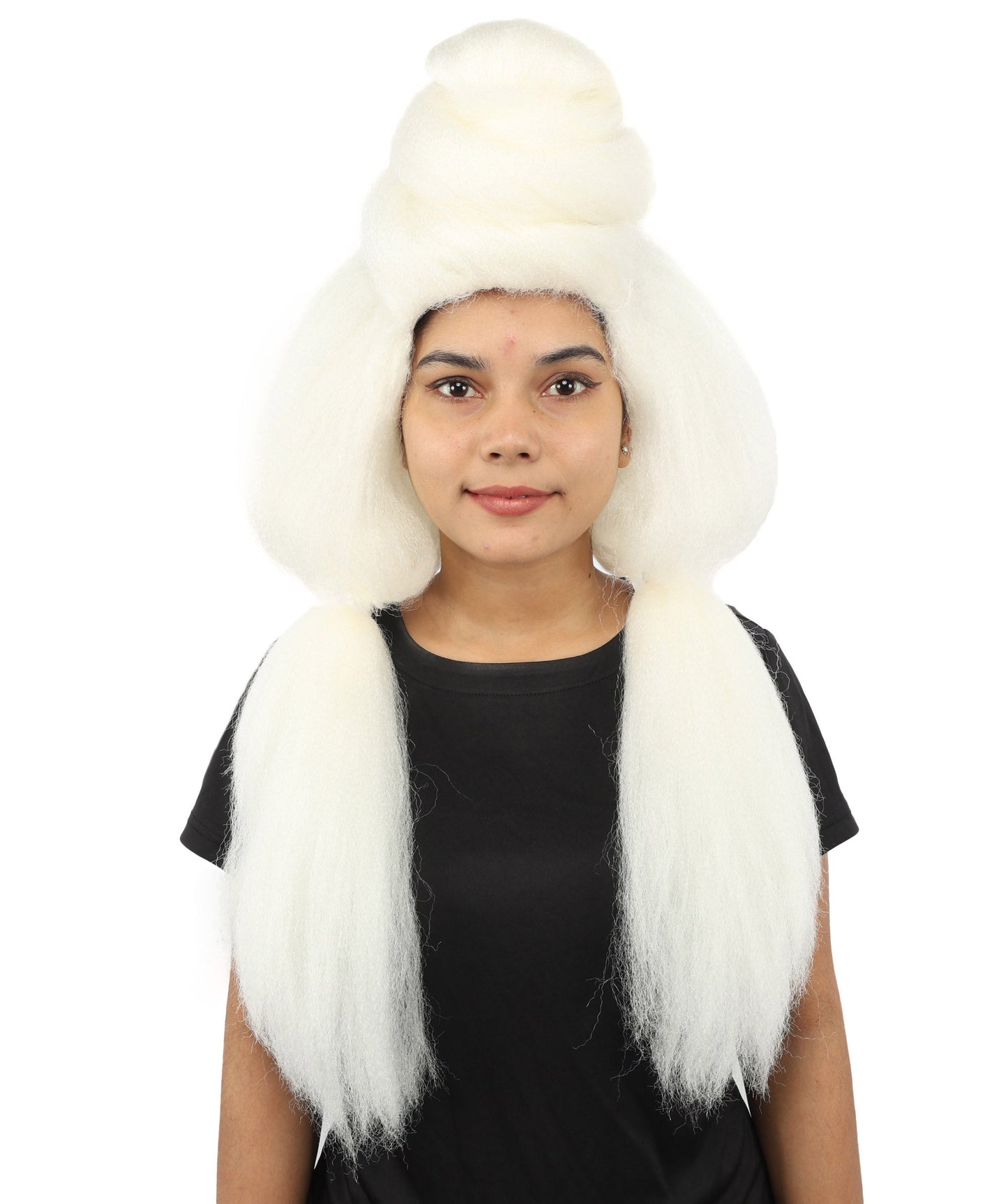 Women’s High Volume Extra Long Yarn Twisted Bun Wig – Multiple Color Options | Bubble Ponytails Hairpiece with Capless Cap | Statement Headpiece for Halloween, Cosplay, Theater and Drag Looks