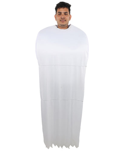 HPO Men's Toilet Paper Roll Costume | Full Body Humor Outfit with Roll Design | Party Appearance for Cosplay & Halloween