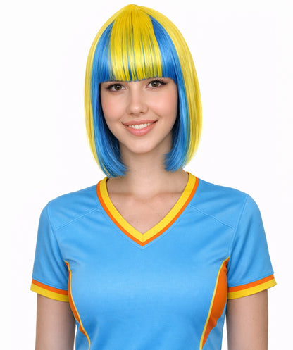 Sweden Flag Sport Party Bob | Yellow Sky Blue Sexy Fancy | Premium Breathable Capless Cap