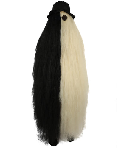 HPO It's Cousin Creature! - Premium | 2 Piece 66 In Extra-Long Iconic Hairy Costume and Wig Set | Includes Hat and glasses | Hairy Halloween Outfit