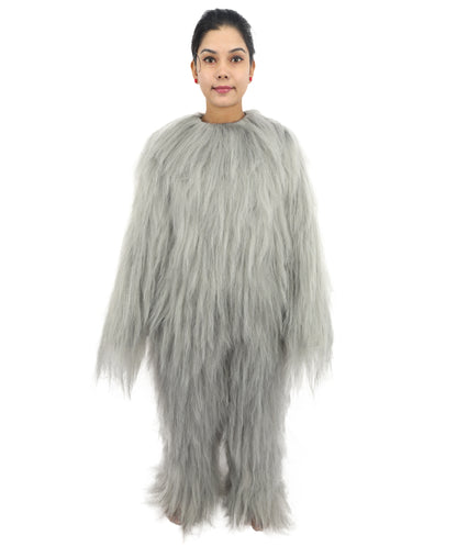 HPO Teen Extreme Hairy Person Costume Bundle & Mask Set - Full-Body Hair Suit Extra-Long Costume Wig for Halloween, Cosplay & Parties - Multiple Color Options