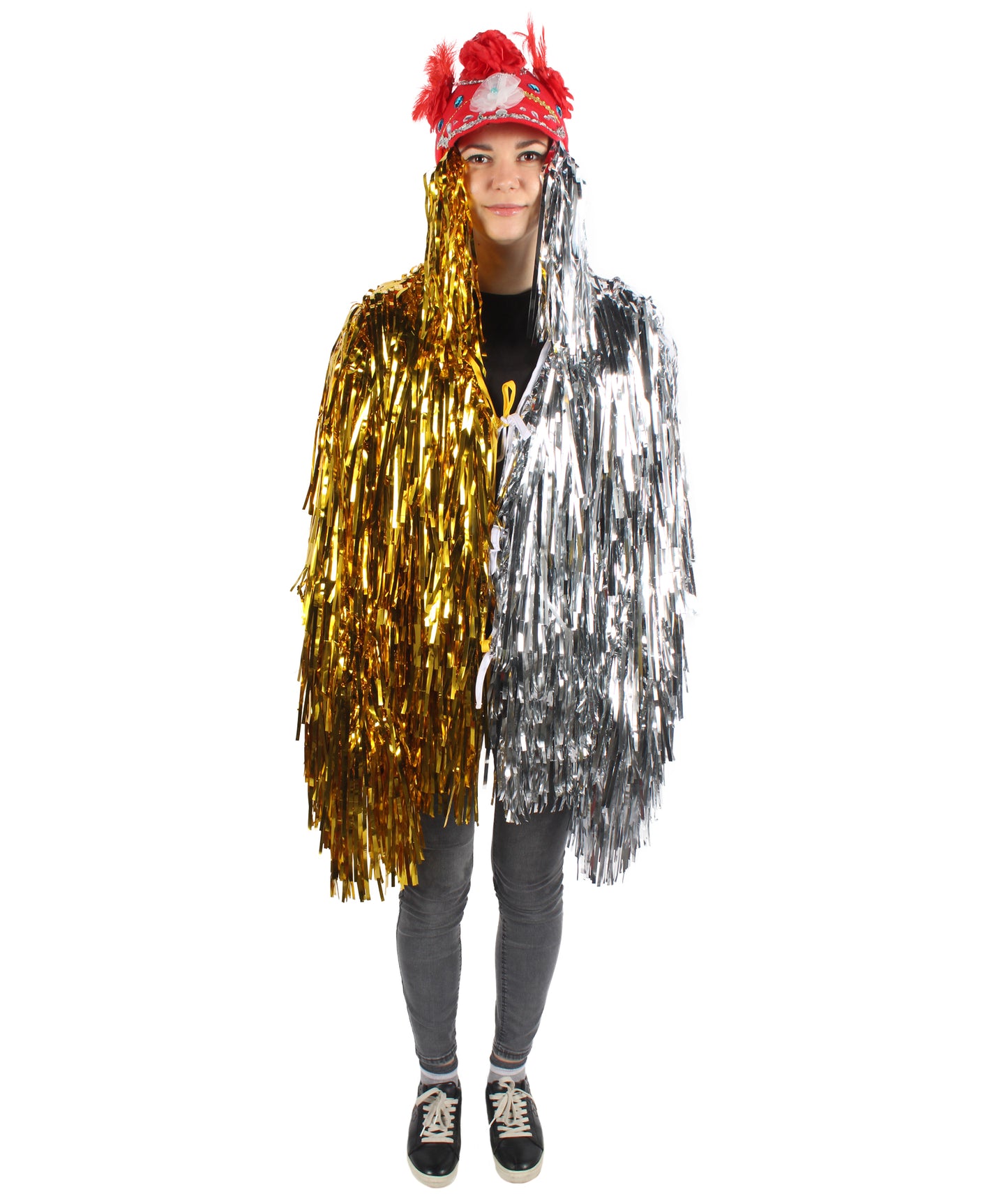 Adult Unisex DJ Tinsel Costume| Multiple Color Options