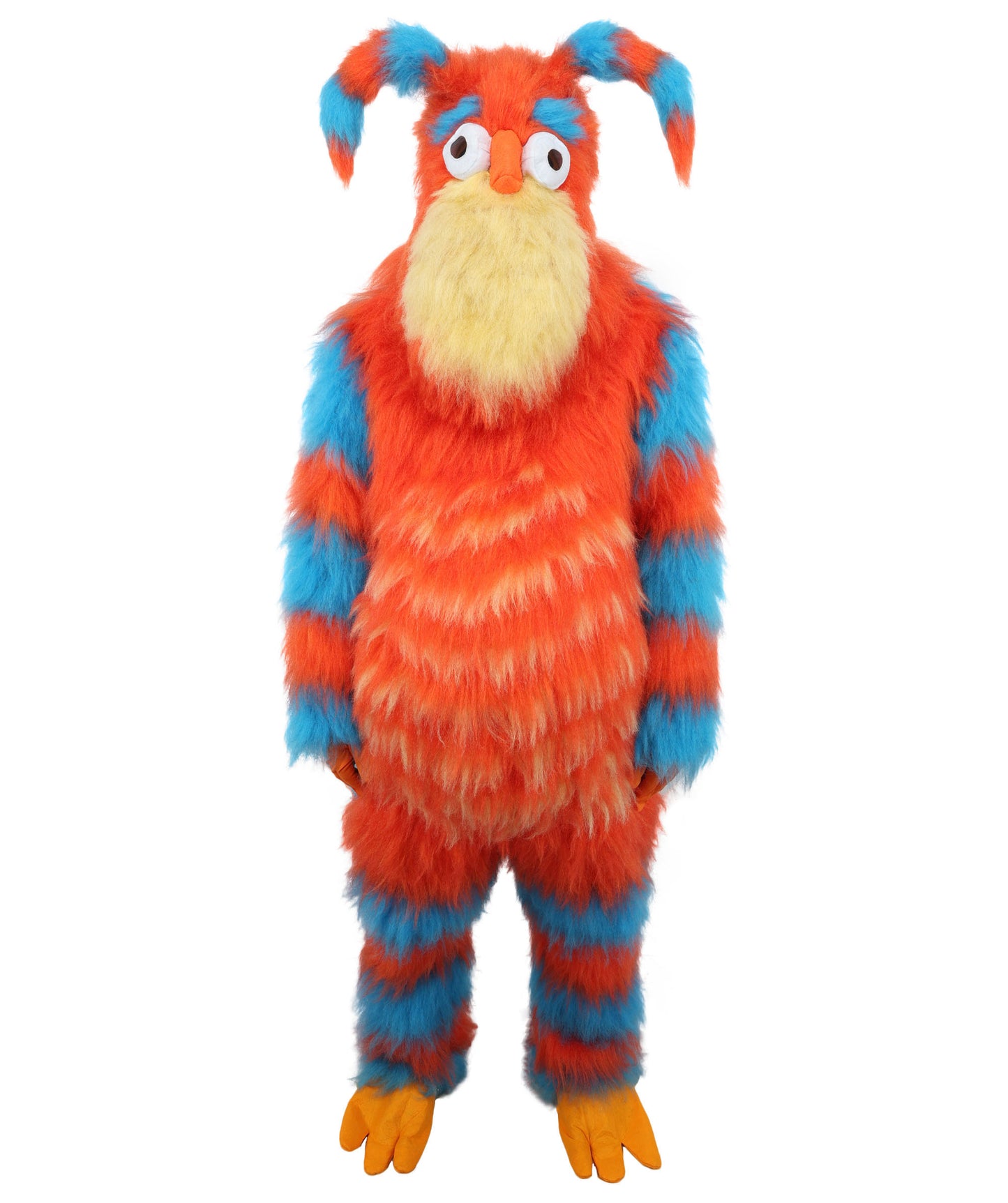 HPO Monster Bundle Costume & Mask Set – 74 Inch Full Body Fur Suit with Head Mask | Ideal for Cosplay & Halloween
