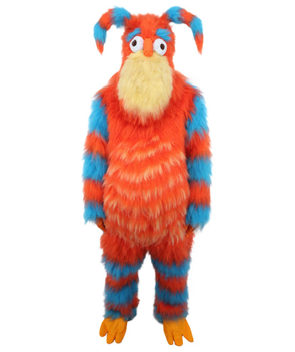 HPO Monster Bundle Costume & Mask Set – 74 Inch Full Body Fur Suit with Head Mask | Ideal for Cosplay & Halloween