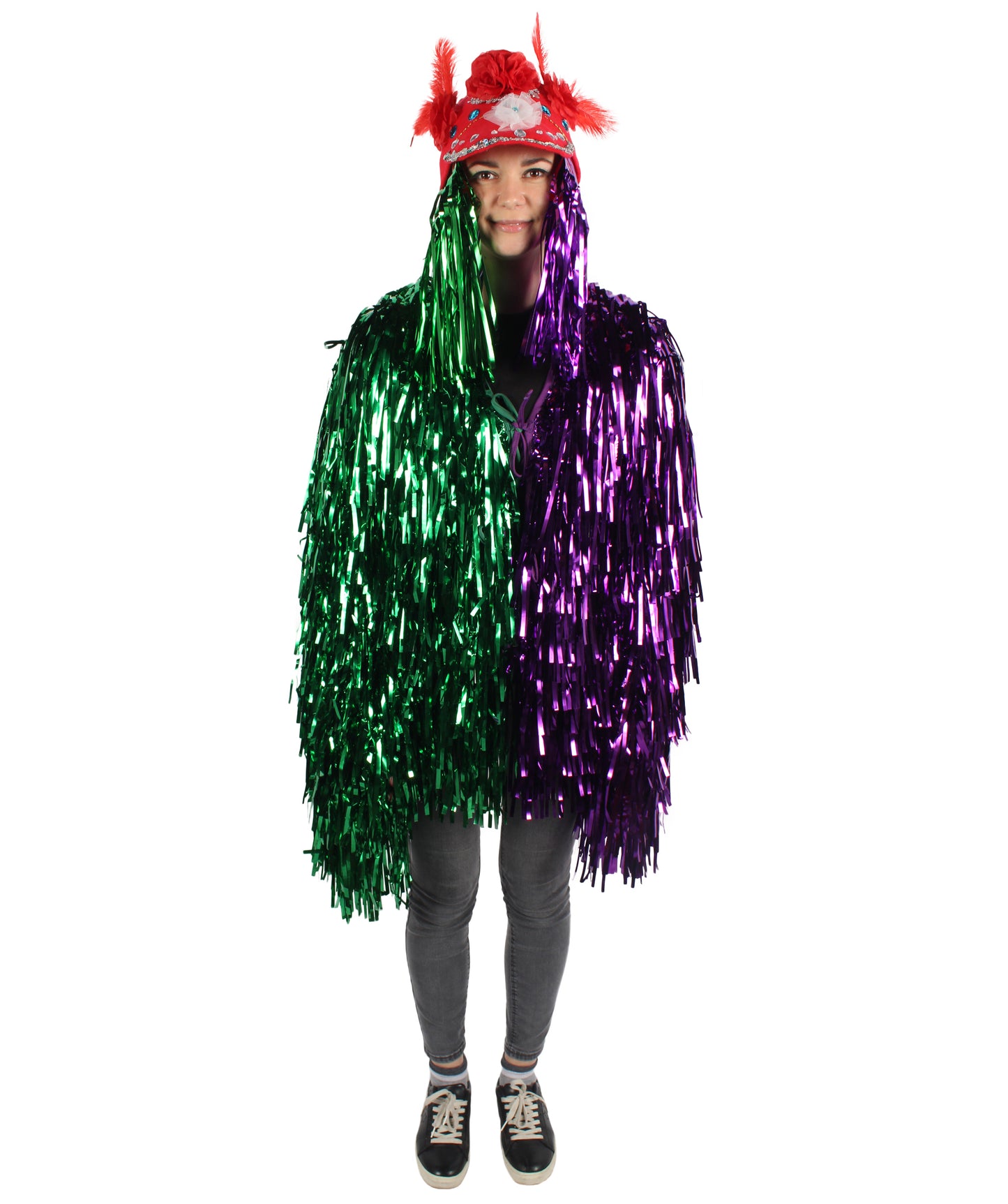 Adult Unisex DJ Tinsel Costume| Multiple Color Options
