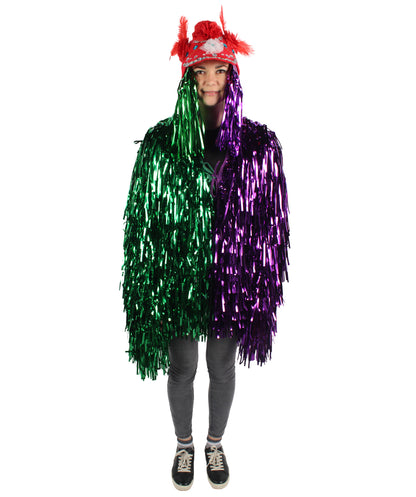 Adult Unisex DJ Tinsel Costume| Multiple Color Options