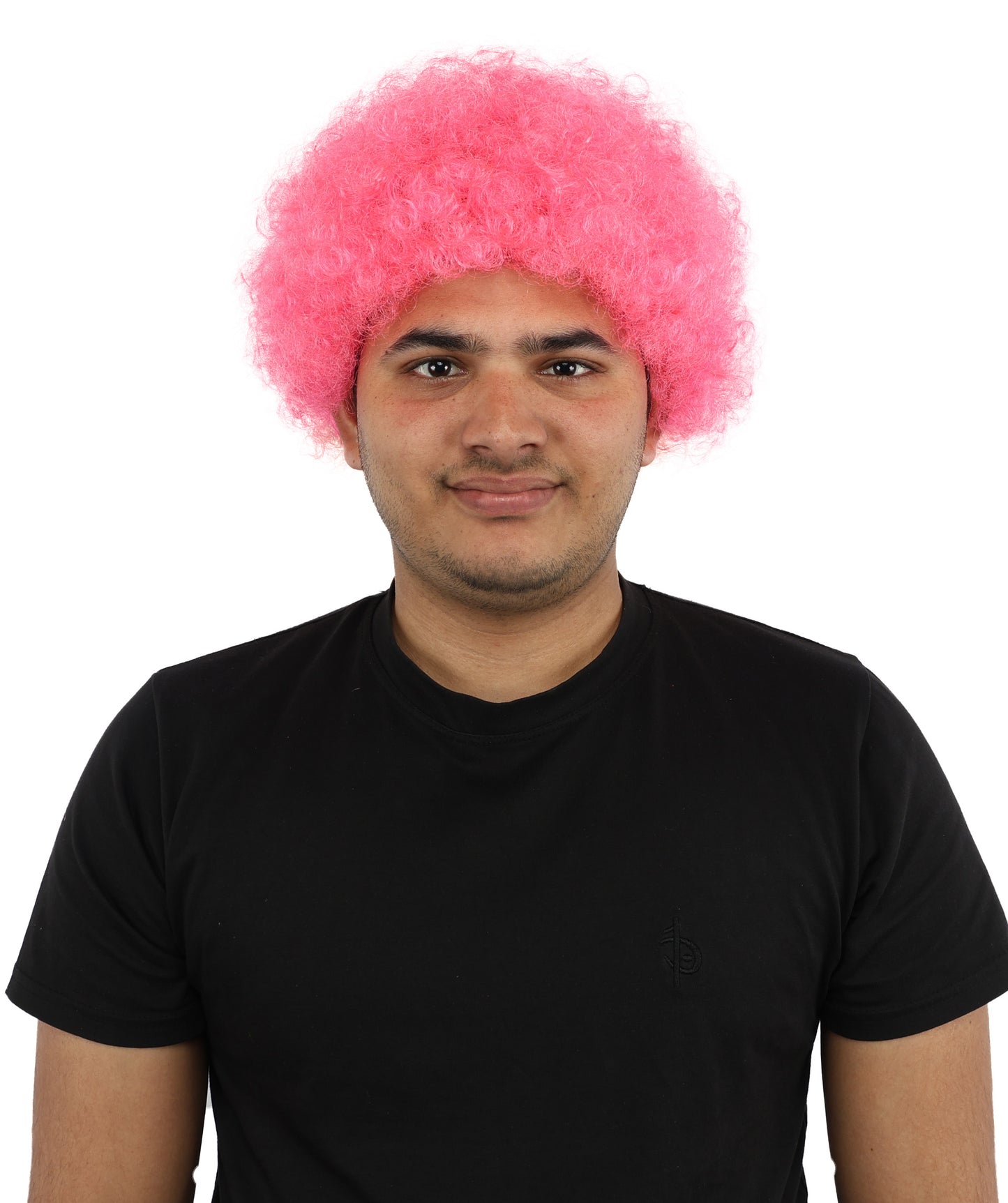 HPO Men's Afro Style Clown Wig with Standard Cap  | Flame-Retardant Synthetic Fiber | Ideal for Parties, Cosplay, and Themed Events