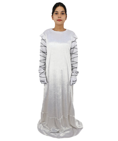 HPO Women's Steampunk Gothic Costume | Flame-Retardant Synthetic Fiber With Capless Cap | Ideal For Theater, Halloween And Cosplay