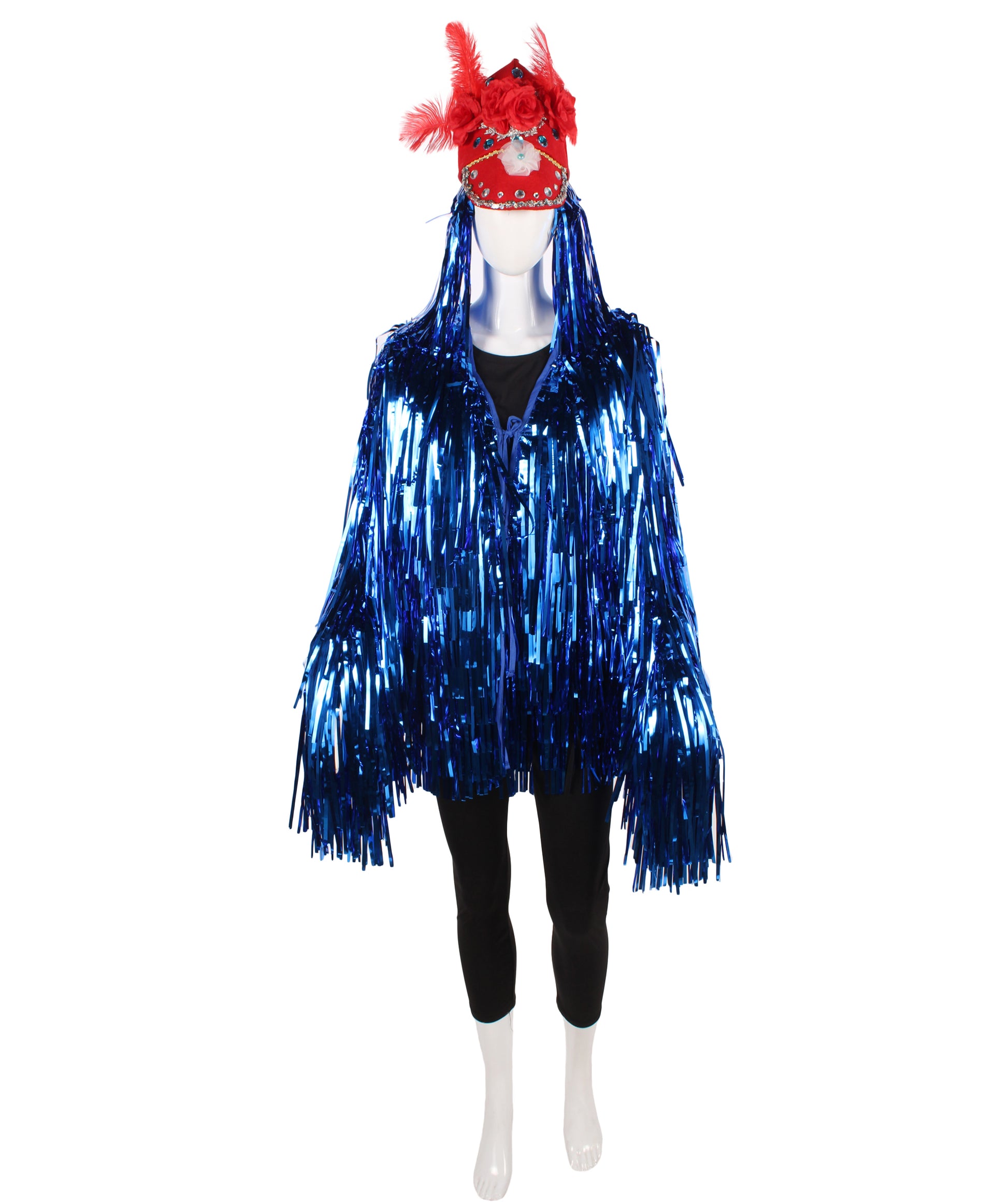 Blue DJ Tinsel Costume