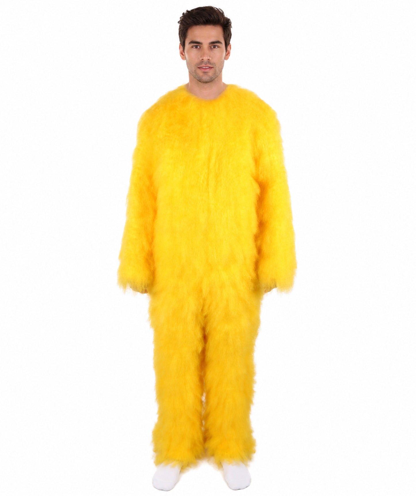 Unisex American Cartoon Character Yellow Mouse Costume | Perfect for Halloween | Flame-retardant Synthetic Fabric