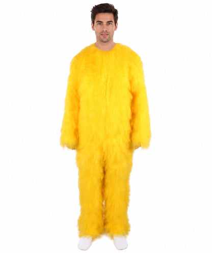 Unisex American Cartoon Character Yellow Mouse Costume | Perfect for Halloween | Flame-retardant Synthetic Fabric