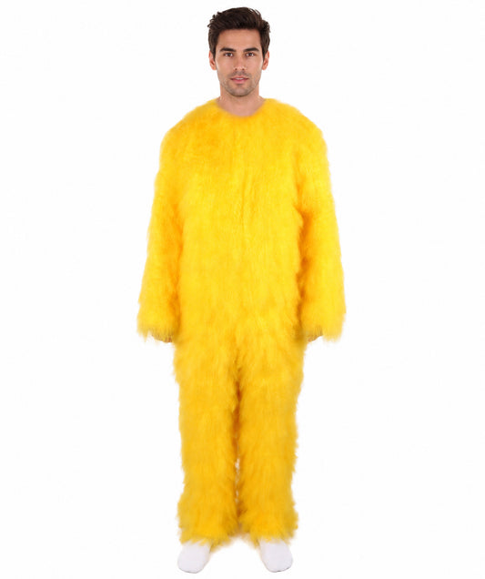 Unisex American Cartoon Character Yellow Mouse Costume | Perfect for Halloween | Flame-retardant Synthetic Fabric