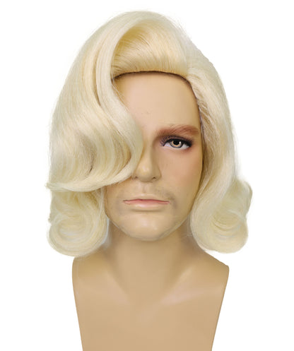 HPO Men's Comedy Movie Character Layered Textured Hair Wig I Flame-retardant Synthetic Fiber
