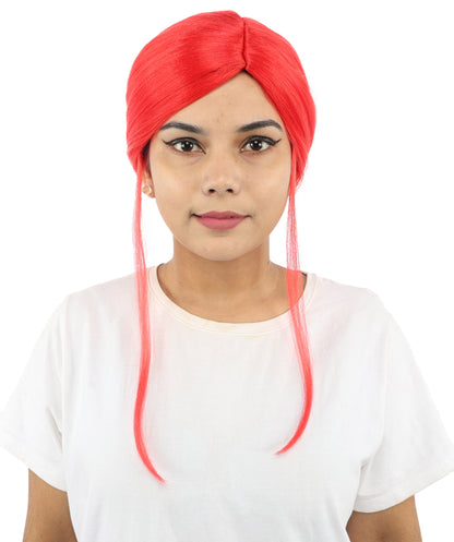 HPO Women’s Margo Gru-Inspired Long-Length Brown Wig | 17 Inch Hairpiece Halloween, Cosplay, and Themed Parties | Natural-Looking Synthetic hair with Capless Cap