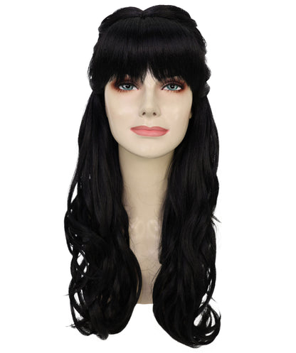HPO Women's Curly Long Length Trendy Keepsake Multiple Color Options Wig
