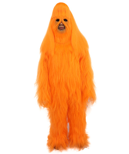 HPO Teen Extreme Hairy Person Costume Bundle & Mask Set - Full-Body Hair Suit Extra-Long Costume Wig for Halloween, Cosplay & Parties - Multiple Color Options