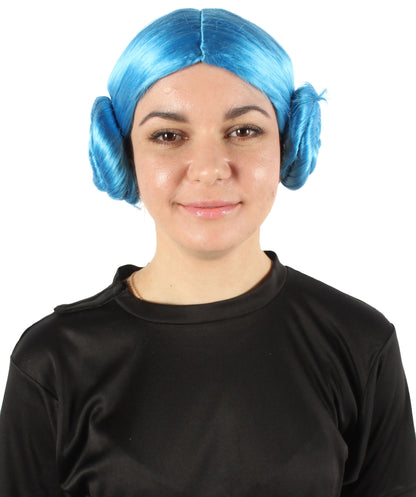 HPO Multiple Space Bun Wig – Sci-Fi Inspired Fancy Dress Costume Wig for Women – Galactic Hero Wig