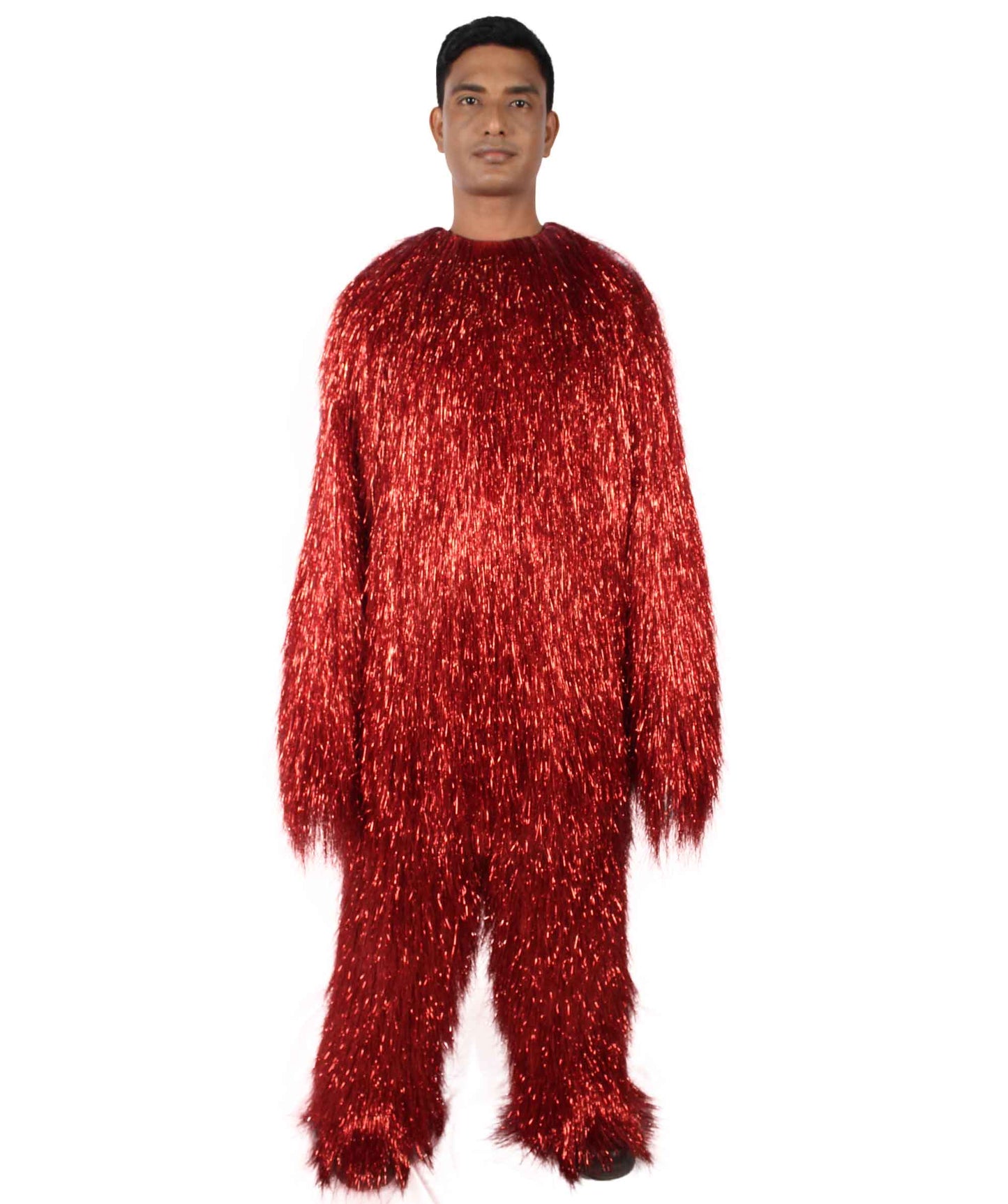 HPO Hairy Unisex Ape Mask and Bodysuit Costume Tinsel  | Multiple Colors