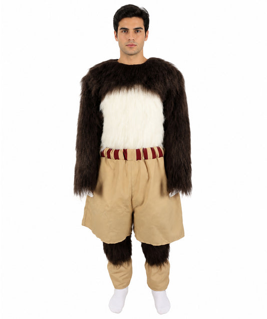 HPO Adult Furry Animated Character Multiple Panda Costume, Bundle & Mask Perfect for Halloween, Flame-retardant Synthetic Fabric