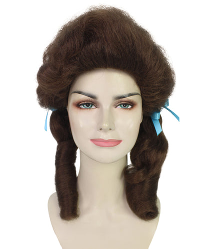 HPO Women’s Classic Elly May Clamped Multiple Wig With Two Blue Hair Ribbons