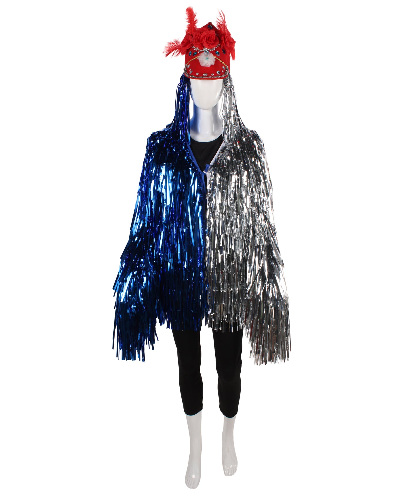 Blue/Silver Tinsel Costume