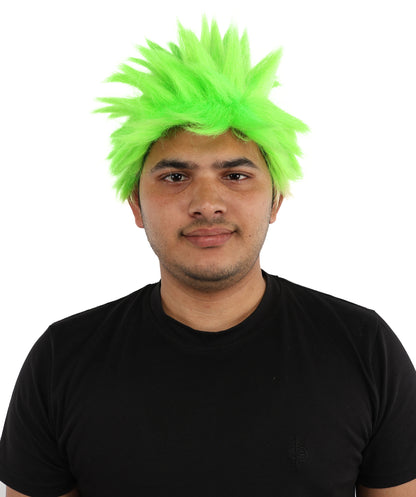 HPO Adult Men's Japanese Superhero Manga Spiky Wig |  Multi Color Options