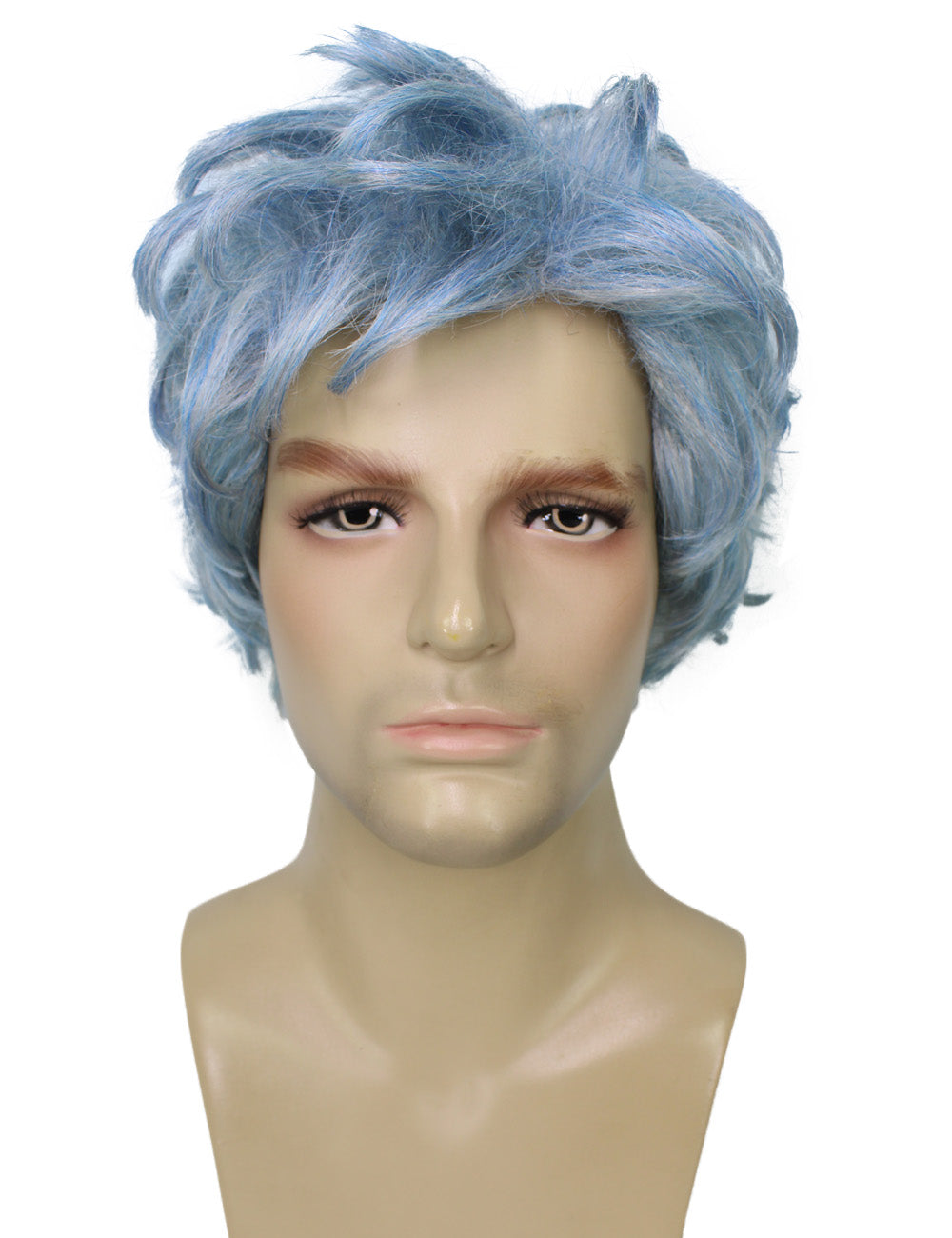 Men's 11" Inch Medium Length Straight Halloween Hero Villain Wig, Synthetic Soft Fiber Hair, Perfect for your next Conventiton and Group Anime Party! | HPO