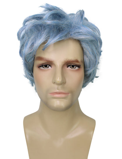 Men's 11" Inch Medium Length Straight Halloween Hero Villain Wig, Synthetic Soft Fiber Hair, Perfect for your next Conventiton and Group Anime Party! | HPO