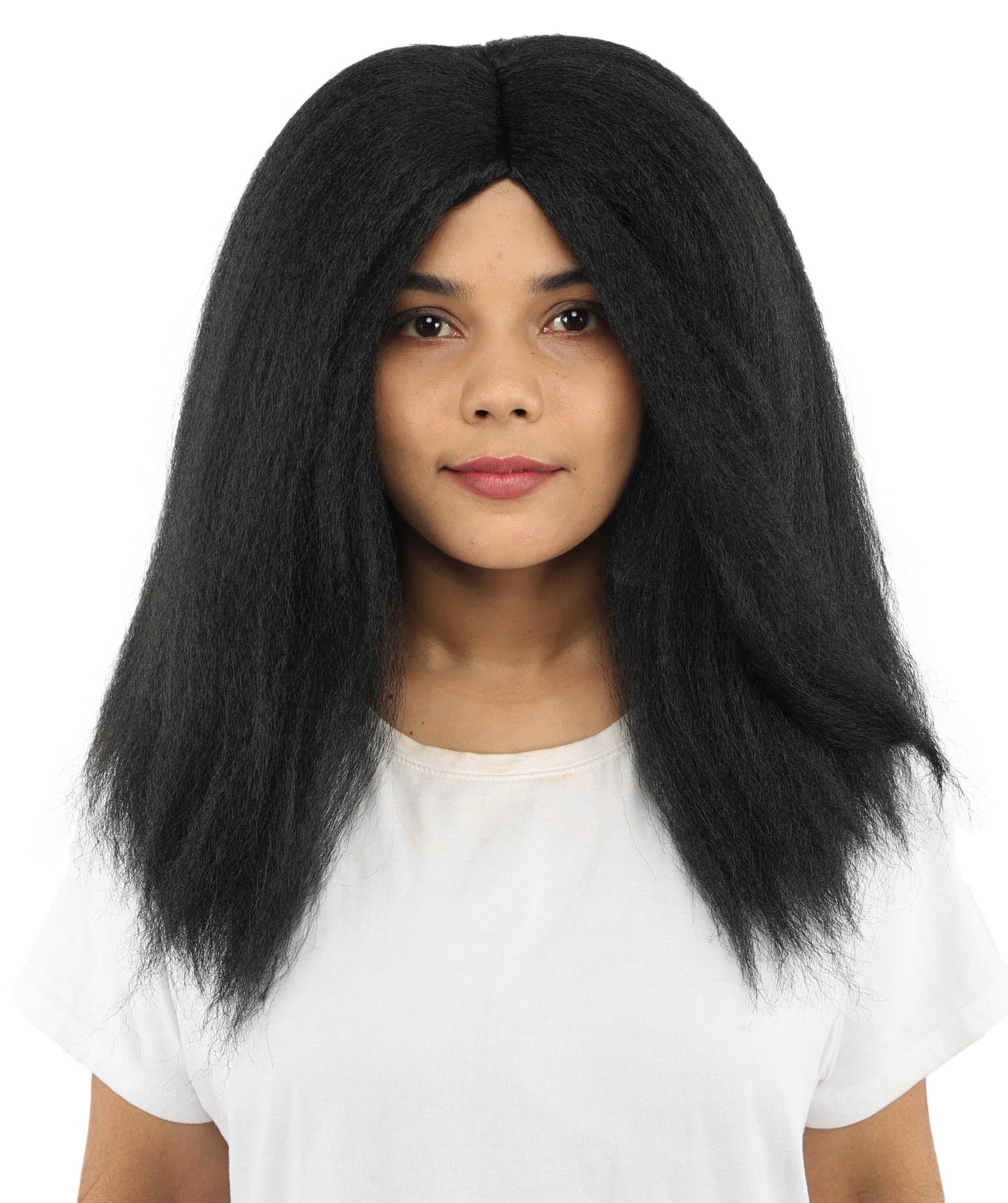 HPO Adult Women's Long Rounded Cartoon Hair Wig | Multiple Color Options | Bubble Bob, Deep Side Part, Heat Friendly Synthetic Strands & Breathable Net | Fancy Dress, Stage Show, Animated Character Events, Halloween & Festival