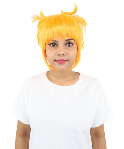 HPO Adult Women's Animal Ear Braided Wig | Multiple Color Options | Synthetic fiber, short bob with sculpted ears and long micro-braids, breathable base | Party, Halloween, theater, drag, performance, costume events
