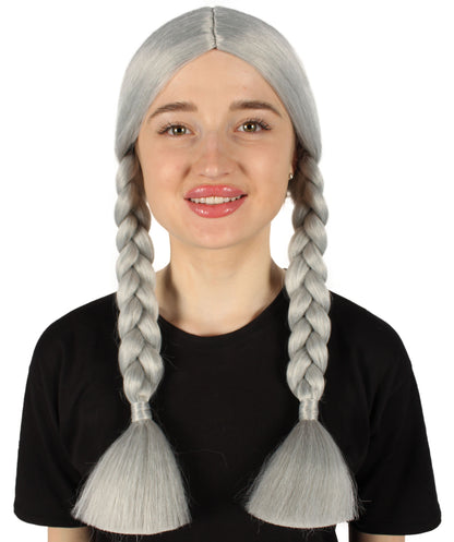 HPO Women's  Braided Gothic Wig | Multiple Color Collections TV Movie Wigs | Premium Breathable Capless Cap