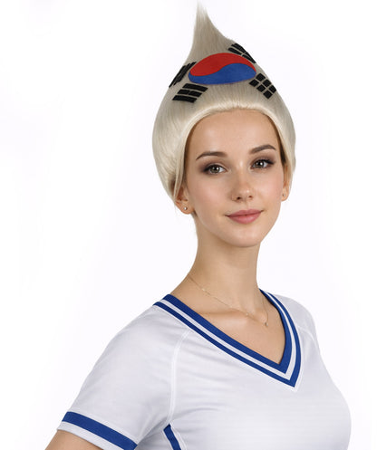 South Korea Flag Sport Troll Wig | Premium Breathable Capless Cap
