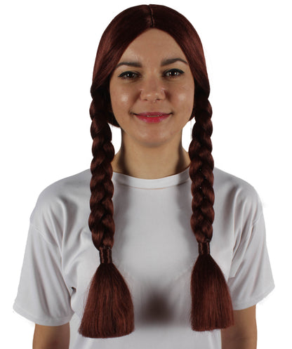 HPO Women's  Braided Gothic Wig | Multiple Color Collections TV Movie Wigs | Premium Breathable Capless Cap