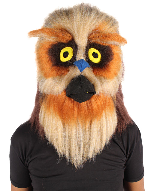 Unisex Eurasian Eagle Owl Furry Bird Mask