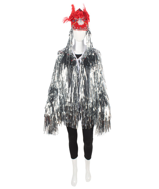 Silver DJ Tinsel Costume