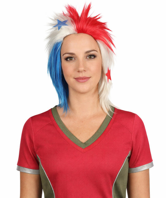 Panama Flag Sports, 80's Mullet Wig | Premium Breathable Capless Cap