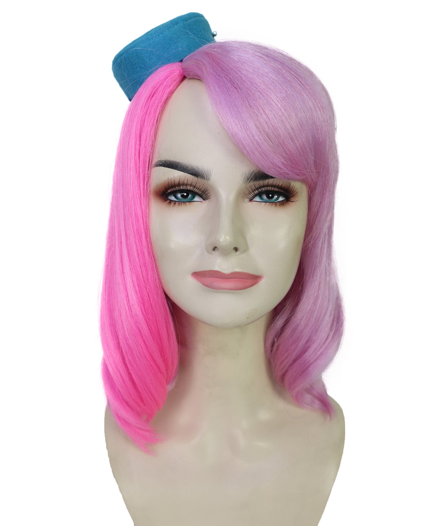 HPO Women's Futuristic Anime-Style Medium Multiple Wig | Sleek Adult Cosplay Hairpiece | Halloween,Roleplay & Themed Events