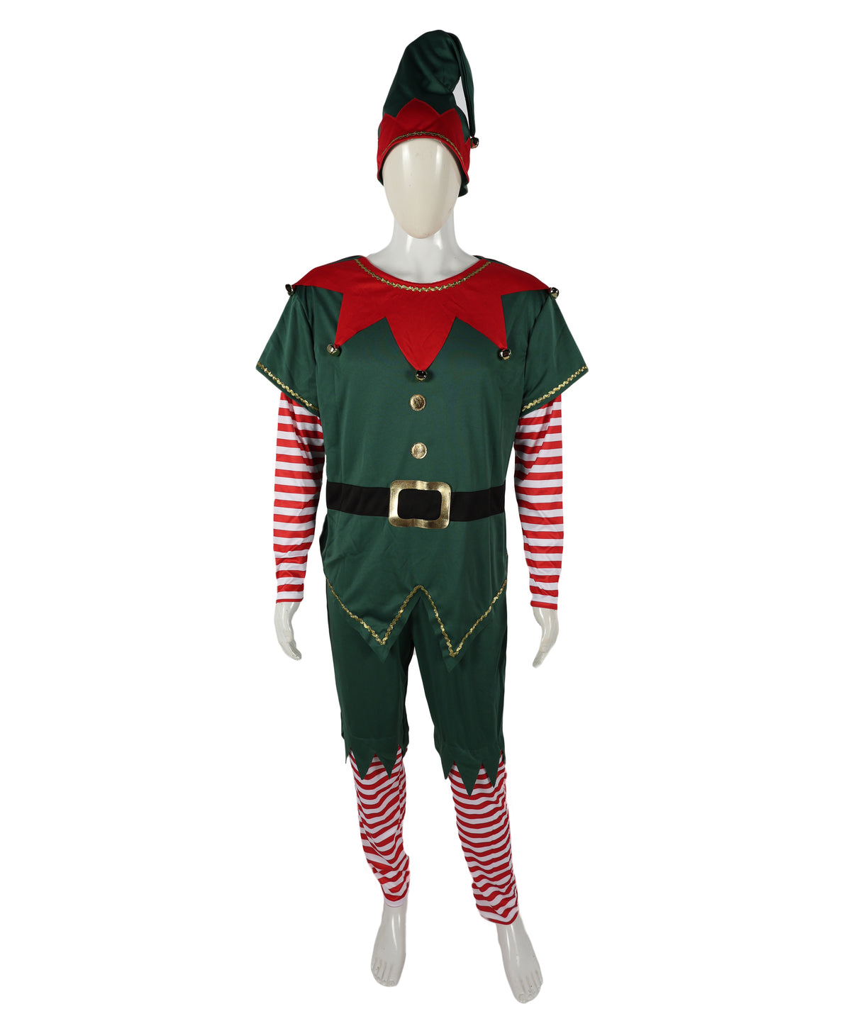 HPO Adult & Teen Men’s Christmas Elf Inflatable Costume | Festive Holiday Cosplay & Party Outfit